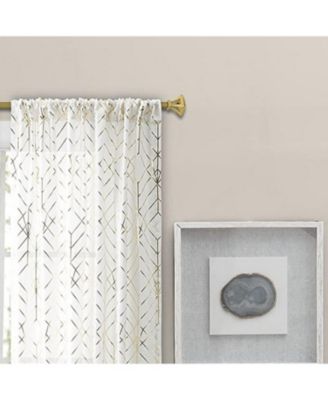 Deco Crushed Taffeta Rod Pocket Tailored Panel