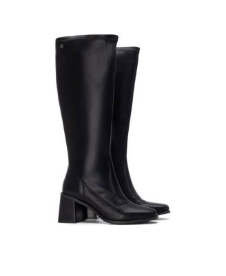 Women's, Block Heel, Stretchy, Tall Boots