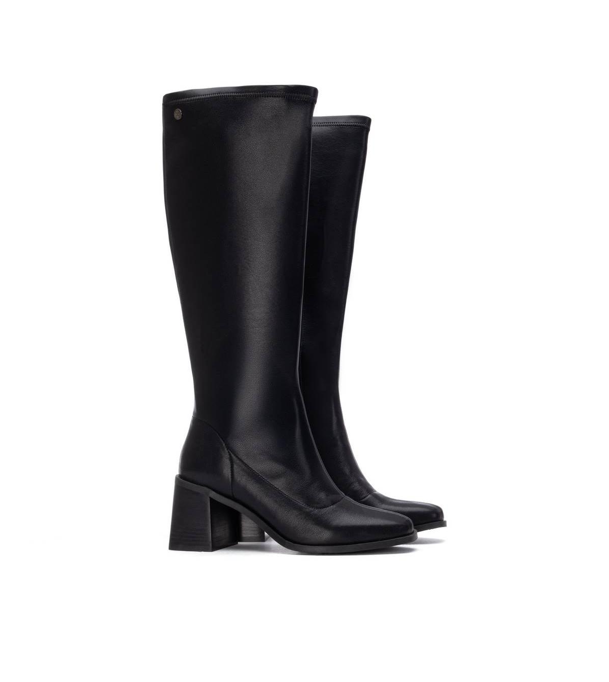 Xti Women's, Block Heel, Stretchy, Tall Boots