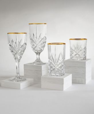Dublin Gold Rim Iced Tea Glasses, Set of 4