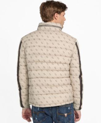 Men's Regular-Fit Color-Block Puffer Jacket