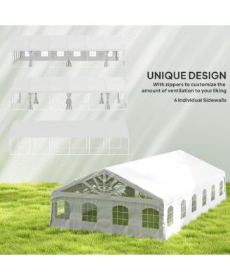 19.5' x 39' Heavy Duty Party Tent with 2 Doors and 20 Windows