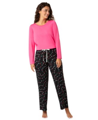 Women's Twinkle Script Long Pajama Pants