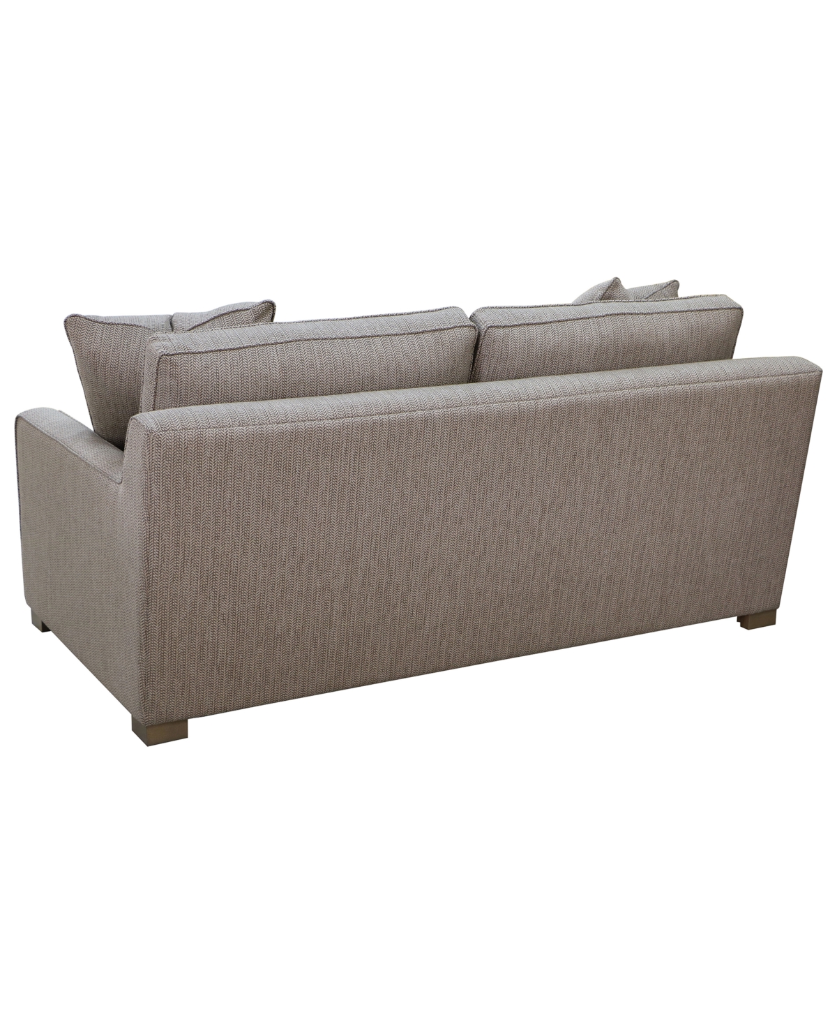 Macy's Stacia 73" Fabric Deep-seated Apartment Sofa In Gray