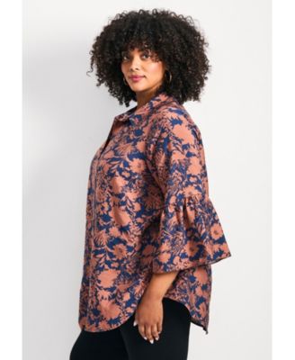 Women's Marianne Ruffle Hem Shirt