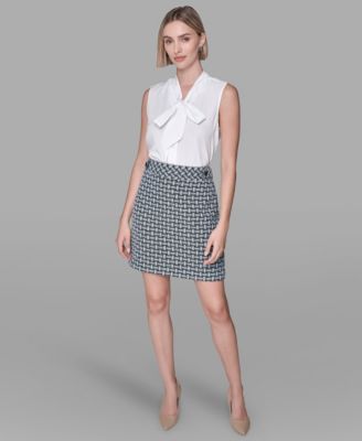 Women's Weave Print Mini Skirt