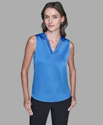 Women's Sleeveless V-Neck Top