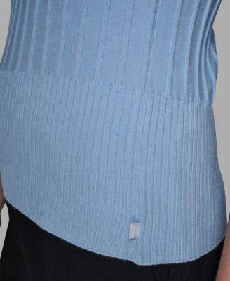 Women's Ribbed Short-Sleeve Sweater