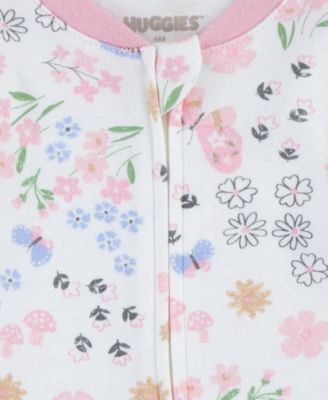 Baby Girls' Printed Footed Coverall