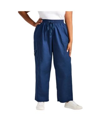 Women's Plus Size Cotton Cargo Pant