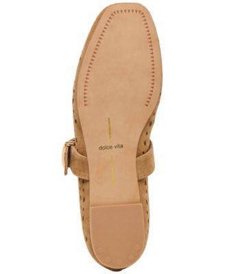 Women's Mikel Perforated Buckle Mary Jane Flats