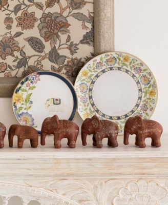 Tusker Garden Set of 4 Dinner Plates, 10.50"