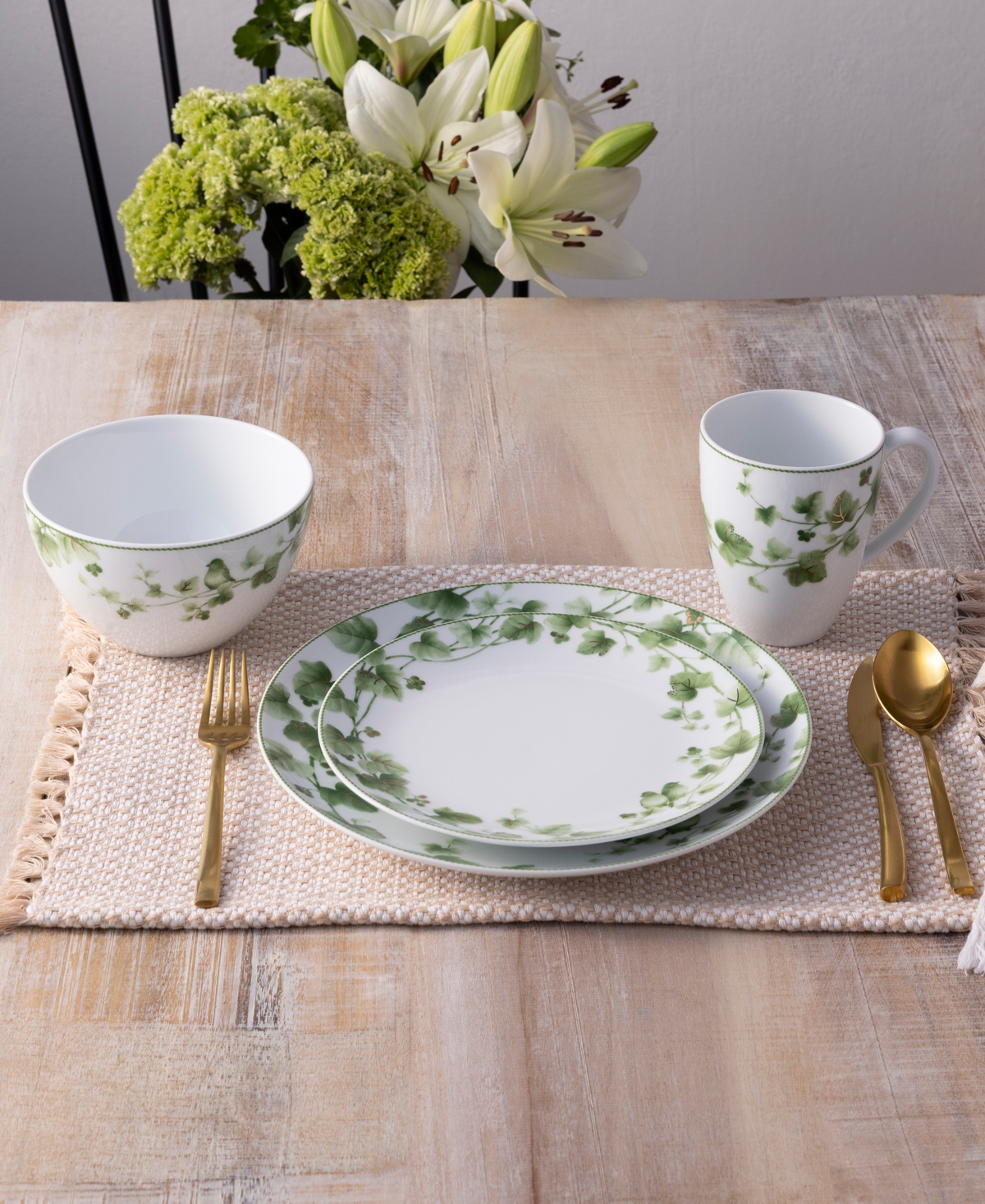 Noritake Ivy Whisper 4-pc. Place Setting, Service For 1 In Green