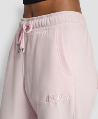 Women's Varsity Embroidered Logo Relaxed Pockets Pull-On Joggers