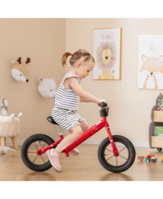 12 Inch Toddler Balance Bike with Height Adjustable Handlebar and Seat