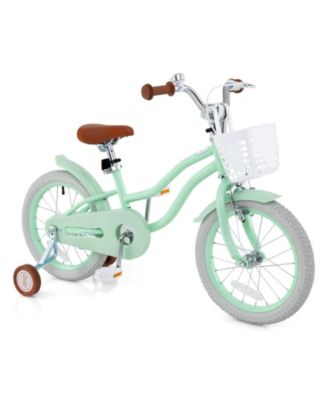 16 Inch Kids Bike with Adjustable Seat and Bell for Kids 3-8 Years Olds