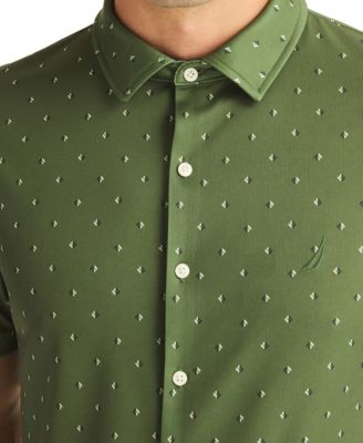 Men's Printed Geo Print Short-Sleeve Shirt