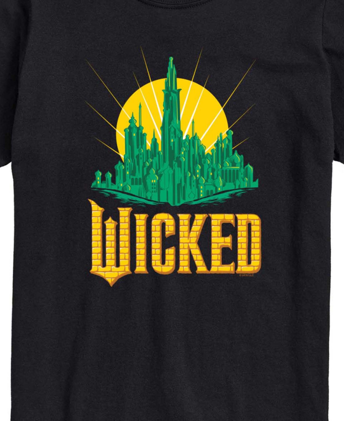 Airwaves Men's Wicked Part 2 Emerald City Graphic Short-Sleeve Printed T-Shirt