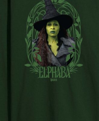 Men's Wicked Part 2 Art Noveau Frame Elphaba Graphic Printed Long-Sleeve T-Shirt