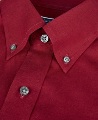 Men's Pinpoint Button Front Solid Dress Shirt, Macy's Exclusive