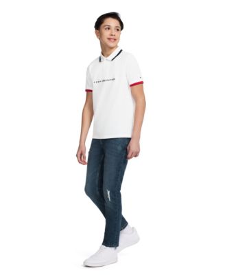 Tommy Hilfiger Toddler and Little Boys Tomas Polo Shirt - Fresh White 37$