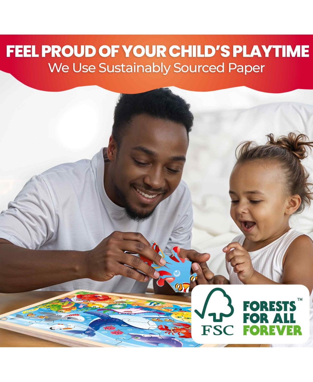 Quokka 4SET 24 Pcs Wooden Puzzles for Kids Ages 4-6