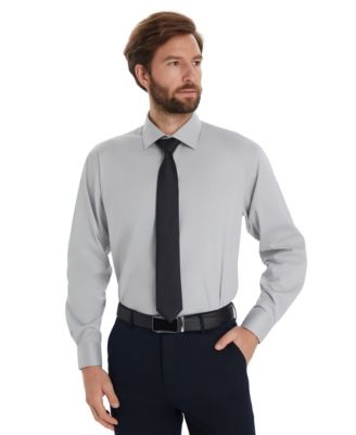 Men's Solid Regular-Fit Dress Shirt, Macy's Exclusive