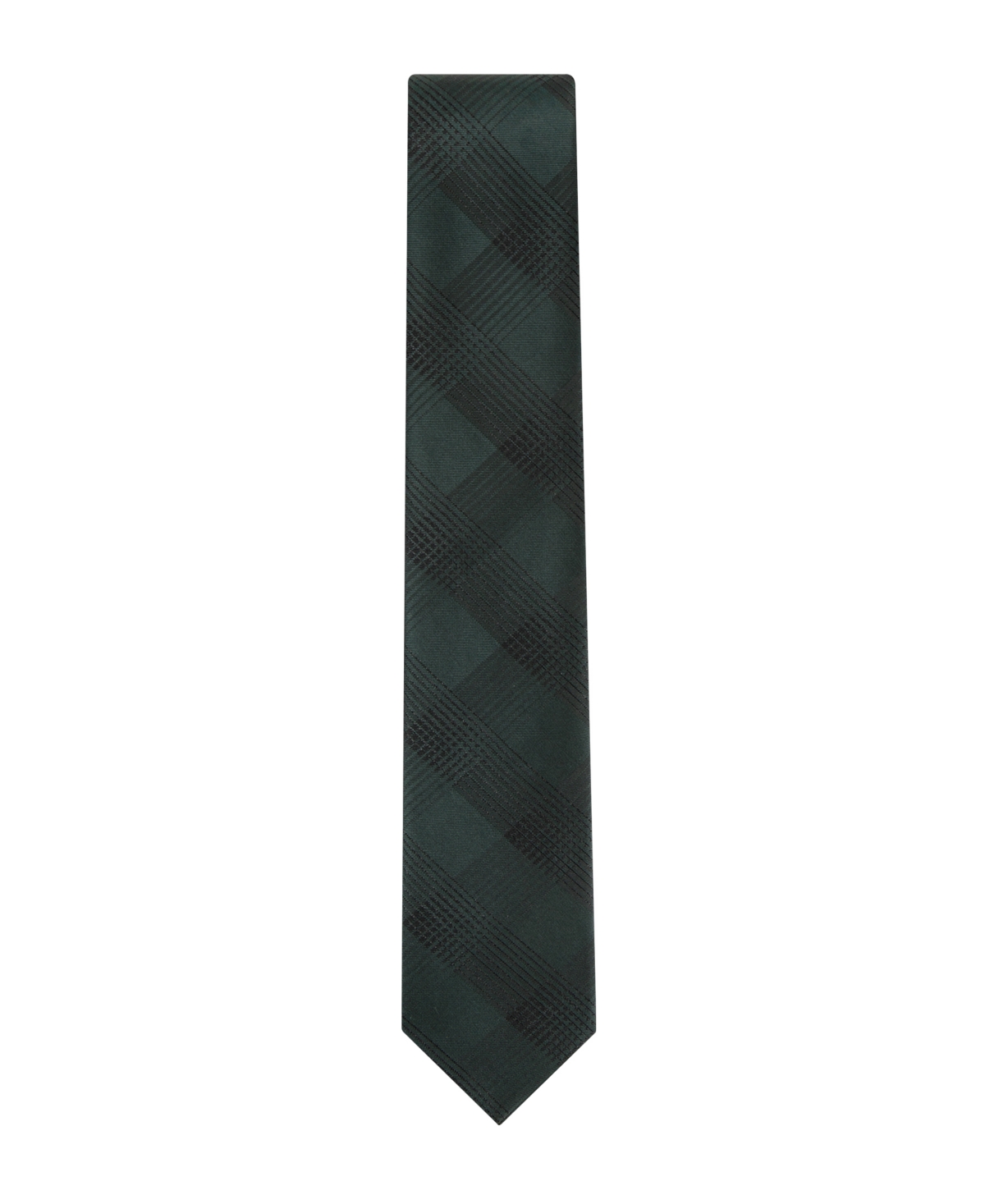 Calvin Klein Men's Evelyn Lurex Plaid Tie In Green