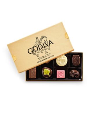 Assorted Chocolate Gold Collection Boxes Tower with Gold Ribbon, 53-Pc.