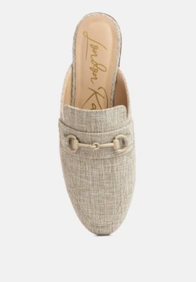 Womens Akua Horsebit Embellished Loafers