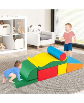 7 PCS Lightweight Foam Corner Climber Toddlers Colorful Climbing Toys with EPE Foam