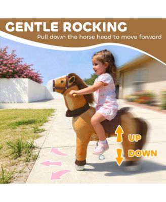 Ride on Horse for Ages 3-5, 29.5 Inch Plush Riding Pony