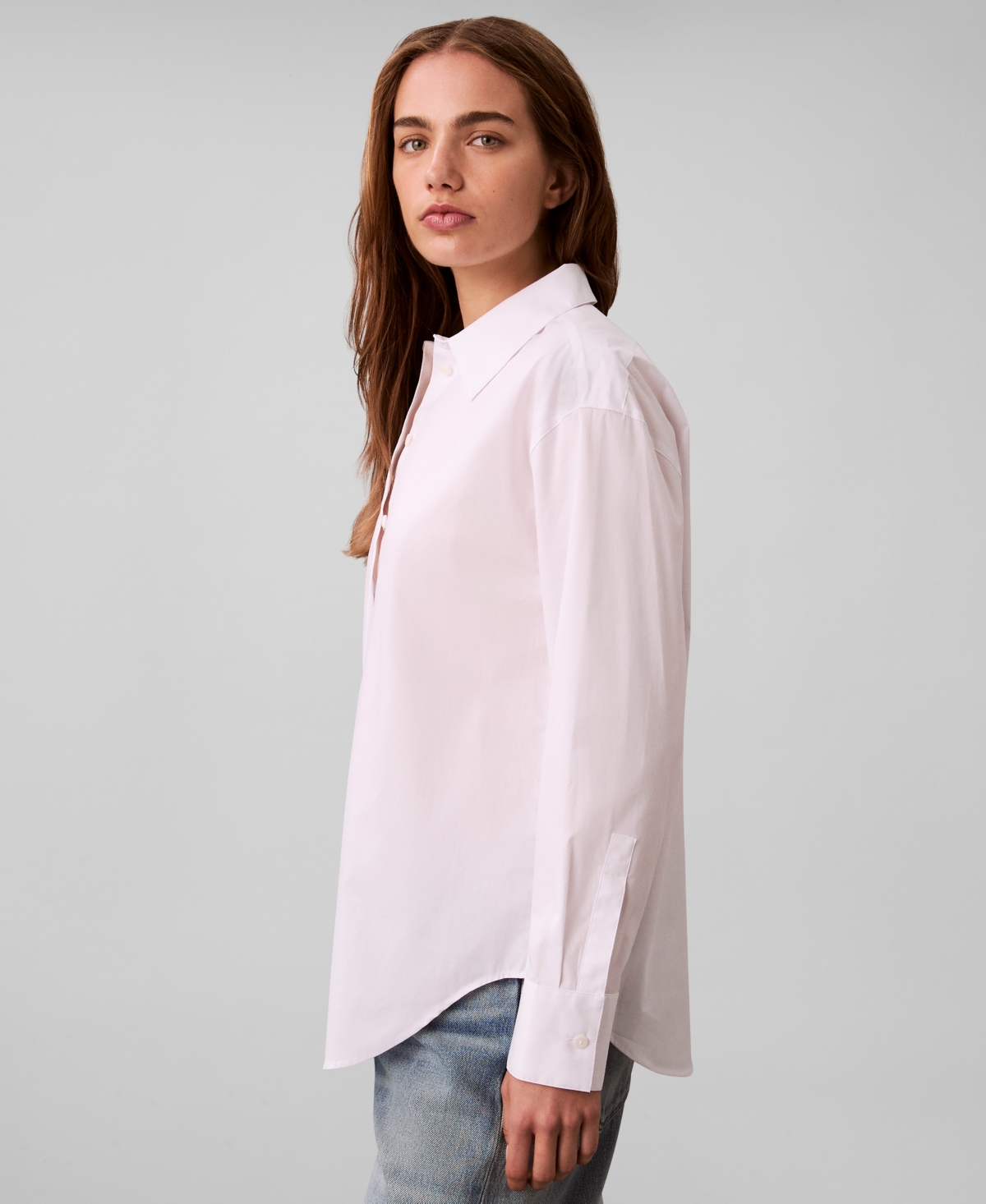 Calvin Klein Women's Relaxed Button-Down Shirt