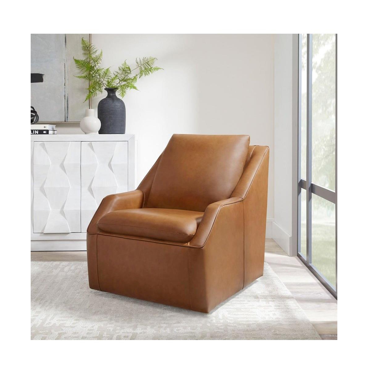 Parker Living Asher - Steamboat Ecru Swivel Accent Chair