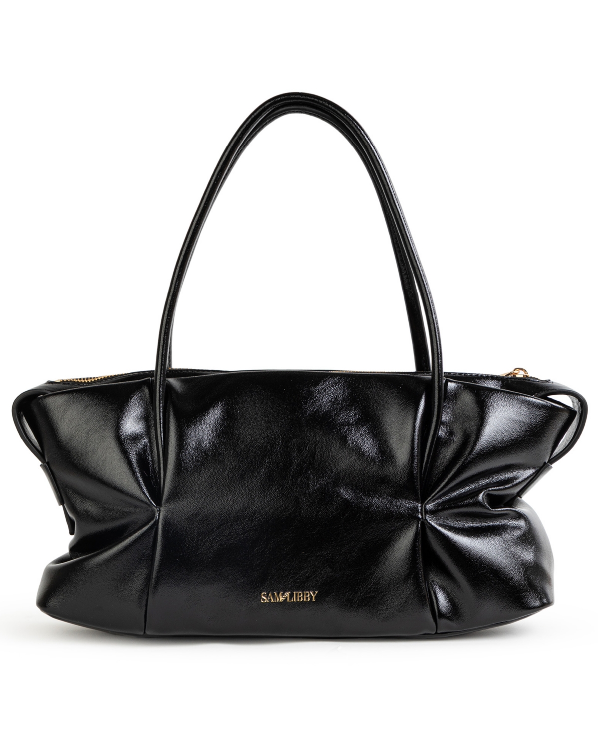 Sam & Libby Sam And Libby Onyx Belted Satchel Bag In Black