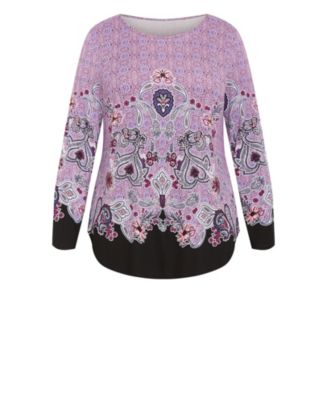 Women's Delilah Placement Top