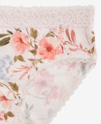 Women's Cotton Blend Lace-Trim Hipster Underwear