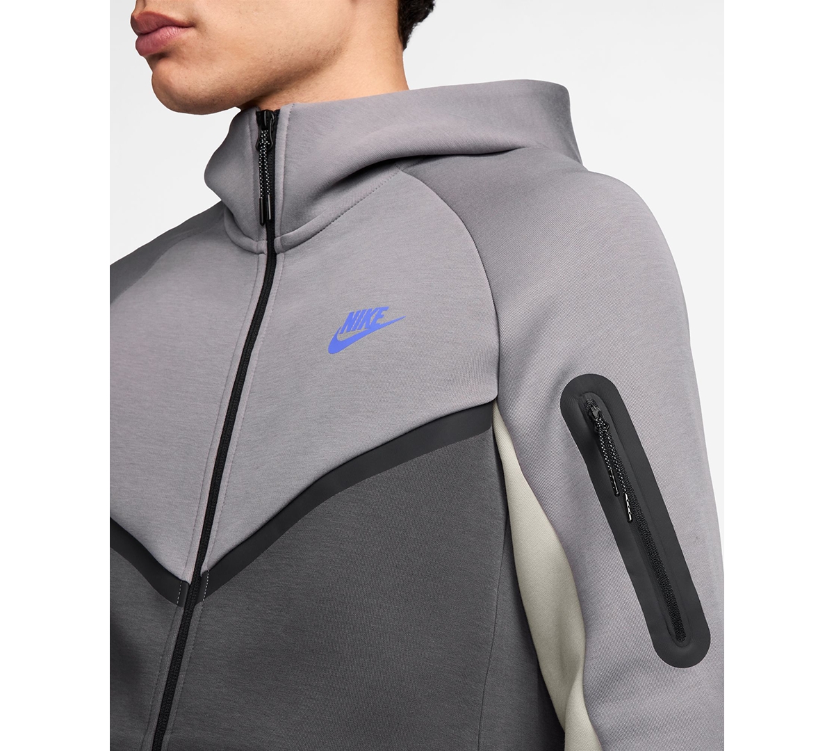 Nike Men's Tech Fleece Full-Zip Windrunner Logo Hoodie