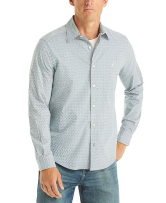 Nautica - Men's Printed Long-Sleeve Shirt