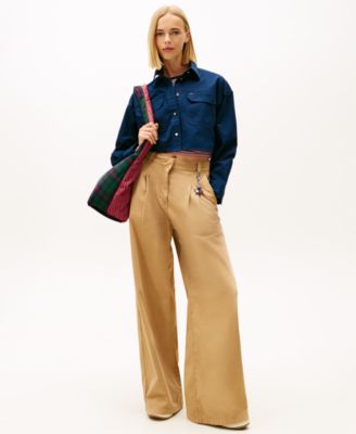 Women's Cropped Utility Shirt Jacket