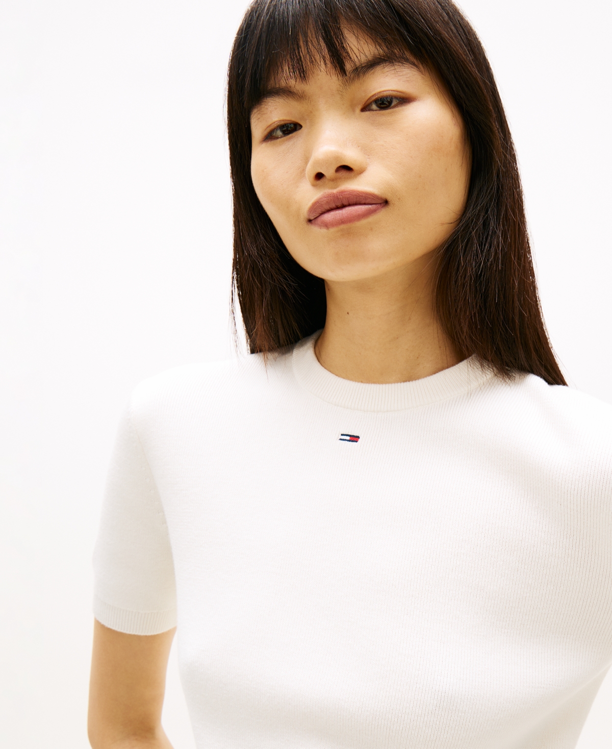 Tommy Jeans Women's Essential Striped Short-Sleeve Sweater