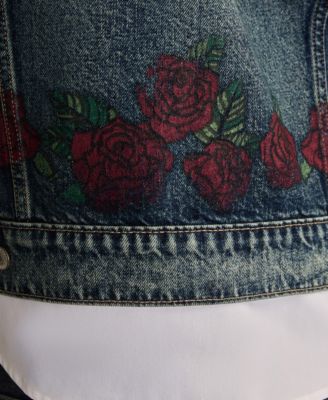 Men's Guns N' Roses Fallen Roses Denim Trucker Jacket