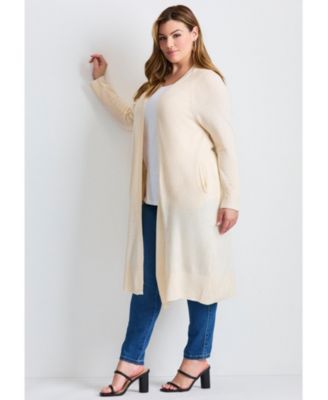 Women's Raglan Sleeve Duster Cardigan