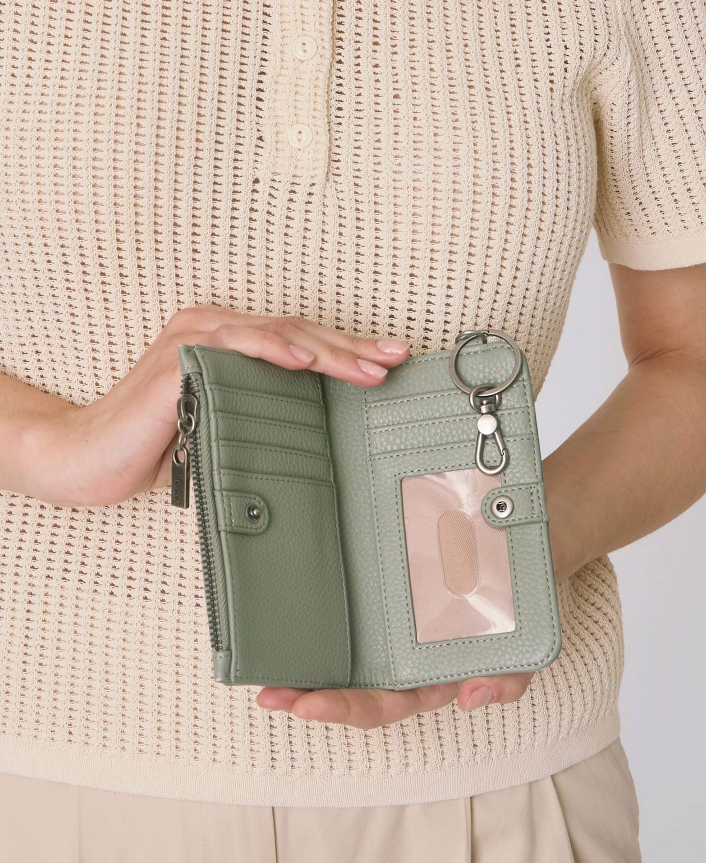 Женский кошелёк The Sak Encino Leather Card Case Wallet, цвет: Meadow — фото 5