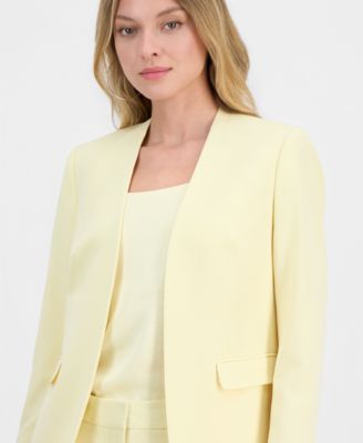 Women's Bi-Stretch Collarless Open-Front Blazer, Created for Macy's