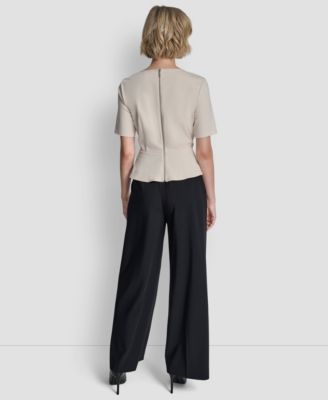 Women's Short-Sleeve Zip Up Top