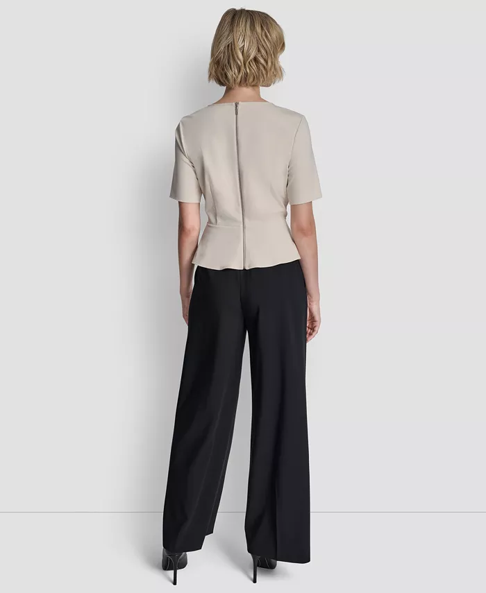Women's Short-Sleeve Zip Up Top - thumbnail 5