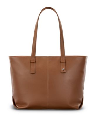 19" Mobile Solution 2 Leather Tote Bag