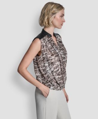 Women's V-Neck Cross Over Top