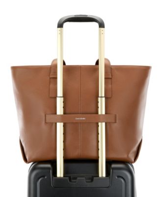 19" Mobile Solution 2 Leather Tote Bag